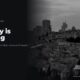 The Jerusalem skyline at dusk with the Dome of the Rock, in black and white, beside the headline Nobody is winning