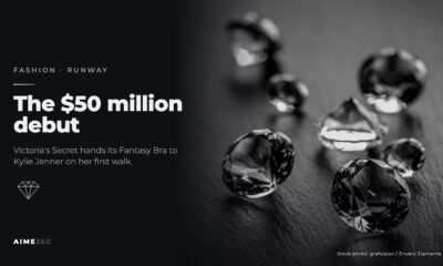 Diamonds on a dark surface, in black and white, beside the headline The $50 million debut