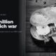 A baguette sandwich on a cutting board, in black and white, beside the headline A $15 million sandwich war